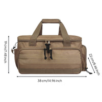 Large Capacity Tool Bag Long-Lasting Construction Multi-Pocket Tool Bag Wide Mouth Opening Padded Handle for Electricians, Handymen