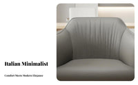 Upholstered rotate Chair Height Adjustable Upholstered Task Armchair Luxury Aesthetic Modern design for Students, Remote Workers