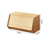 Unrestricted Combination Modular Bedside Table Space-Saving Wooden Toy Organizer Large Capacity Stackable Storage Cabinet Push-in Door for Children, Bedroom, Playroom, Living Room