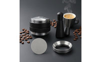 4 Pieces Coffee Distributor and Tamper Stainless Steel for Home Kitchen