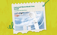 High-pressure travel shower head