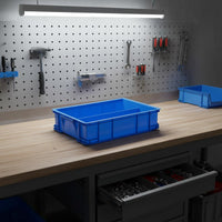 Hardware Organizer Bin Multiple Compartments Stackable Storage Crate for Garage