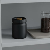 Press to Seal Vacuum Coffee Jar Low Air Airtight Coffee Canister Light Blocking Crisp Keeping
