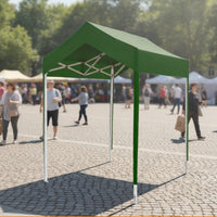 Market Tent Outdoor Canopy Tent with Metal Frame Portable Shelter from the Sun for Vendors, Merchants, Markets, Fairs