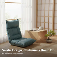 Japanese design Design Adjustable spinerest Lounger spine Support Adjustable Reclining Lounger Thick Cushioning Floor Chair Foldable for Students, Adults, Remote Workers, Bay bay area, Bedroom, Living Room, Small Apartment
