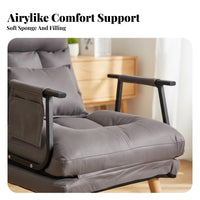 Convertible Lounger Bed Foldable Design 3-in-1 Sleeper Chair Double-Use
