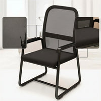 Cantilever Chair Ventilated Sled Base Chair Breathable Furniture for Guests, Students, Conference Room, Home Office