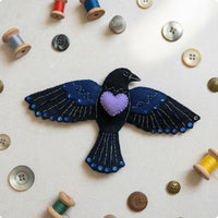 Crow Sewing Kit Portable Crow Sewing Pouch Lightweight for Travel