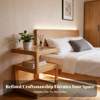 Bedside Storage Table Creative Design Number-Shaped Side Table Rounded Corners