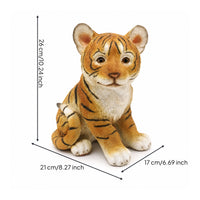 Tiger Cub Figurine Detailed Resin Figurine High-Quality for Desk, Collectors