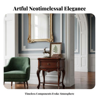 Distressed 3-Drawer Nightstand Vintage aesthetic 3-Drawer Nightstand Rustic appeal Handmade Craftsmanship for Guest Room