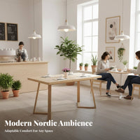 Canteen Dining Unit Nordic Design Cafe Table and Chairs Economical Modern Design for School Administrators, Bistro, Eatery
