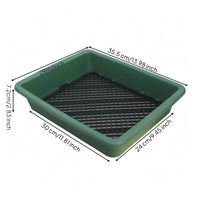 Plastic Soil Sieve Shallow Sifting Pan Side Grip for Gardening