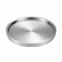 Korean BBQ Serving Tray Rust Resistant Stainless Steel Round Plate Stainless Steel Serving Tray for Restaurants, Chefs