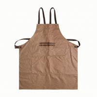 Bib Apron with Straps Reinforced Kitchen Cooking Apron with Pockets Heavyweight for Barbers, Workshop, Cafe, Grilling