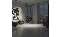 Round Metal Backdrop Frame Multi-Purpose Floor Standing Backdrop Stand Sturdy