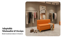 Luxurious Design Lowrear Tufted Bench Comfortable Seating Long Settee adaptable Indoor Furniture dense Foam padding for Business Owners, Interior Designers, Retail bbeyondique, Dining Room, Waiting Area, Entryway