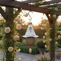 Hanging Hummingbird Feeder European Design Metal Hummingbird Feeder Easy to Fill