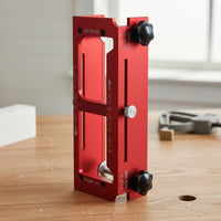 Door Hinge Install Jig Aluminum Alloy Adjustable Mortise Jig Accurate Alignment