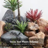 PU Simulation Stone Textured Foam Landscape Rock Versatile Decoration Fake Foam Rock for Event Planners, Stage Setting, Photography Studio