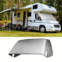 RV Windshield Sun Shade Cover, Snow Cover, UV Resistant, Aluminum Foil, Half Cover