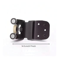 Black Roller Guide Bracket Compact Door Roller with Bracket Long-Lasting Hardware Smooth for Mechanics, DIYers