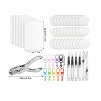 97 Pieces Just Add Water 3D Foam Painting Set Creative Fun Enchanting Puff Paper Art Kit Squishy Art Keychain Making Kit for Children