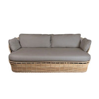 Outdoor PE Rattan Lounge Sofa Set with L-shaped Configuration