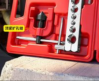 Universal Copper Tube Flaring and Expanding Tool Multifunctional Metric and Imperial 3-Piece Set for Air Conditioning
