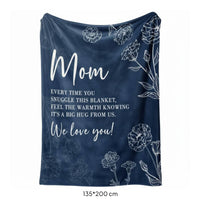 Sentimental Gift Blanket Heartfelt Message Mom Letter Blanket HD Printing