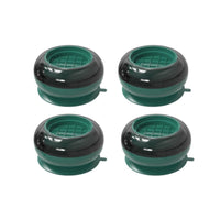4 Pieces Washer Anti Vibration Pad Household Accessory Grid Pattern Washing Machine Base Pad Raised Rim Shock Absorbing Floor Protection