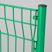 Double Wire Mesh 4.5mm Galvanized Low Carbon Steel Fence 3m Green Highway Falling Object Prevention Fence