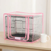 Bird Cage Cover with Transparent Cage Cover Panel, EVA Material Anti-Wind Birdcage Cover, Zippered Indoor Outdoor Pet Cage Cover for Guinea Pig