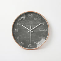Math Wall Clock Quartz Science Wall Clock Non-Ticking for Teachers