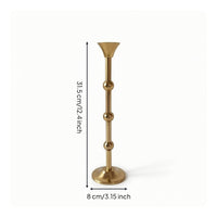 Metal Candle Holder Gold Taper Candle Holder Decor for Dining Table
