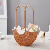 Woven Flower Basket Lightweight Home Decor Long-Lasting for Gift Giving