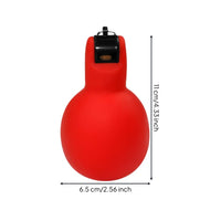 4 Pieces Hand Squeeze Whistles  with Lanyard Soft Hand Squeeze Whistles  Loud for Referees, Teachers, Sports Training