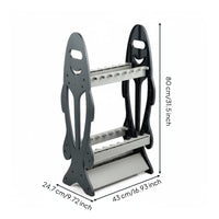 Fish-Shaped Rod Rack Stable Standing Base Lure Rod Storage Rack Anti-Fall Edge Fishing Pole Stand for Fishermen, Tackle Room, Garage
