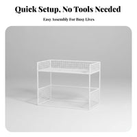 Multi-Compartment Desk Organizer Multifunctional desktop storage rack Easy Assembly