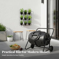 Tumbling Compost Bin Large Capacity Outdoor Compost Tumbler Tumbling Composter Easy to Use Rotating Soil Enhancer Generator