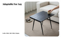 Natural Edge Perimeter Log Table Rustic Minimalist Design and Design Household Furniture Carbonized Finish Multifunctional