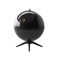Trash Bin with Legs Tripod Wastebasket Ribbed for Office