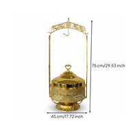 Gold Buffet Chafing Dish Large Capacity Chafing Dish Leak-Resistant Design 8L Buffet Warmer for Hotels, Banquet