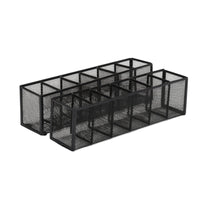 2 Pieces Mesh Desk Organizer Divided Stationery Holder Sturdy for Professionals