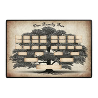 Family Tree Chart Fill in Blank Family Tree Chart Parchment-Style for Families
