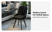 Armless Swivel Vanity Chair Padded Cushion Home Seating Lumbar Support for Teens