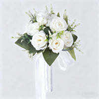Bridal Bouquet for Wedding - Silk Rose Hand Bouquet for Engagement and Photo Shoots