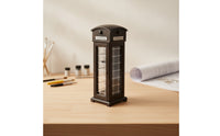 Vintage-Style Miniature Telephone Booth Realistic Miniature Phone Booth Delicate Diorama Sturdy for Hobby Builders