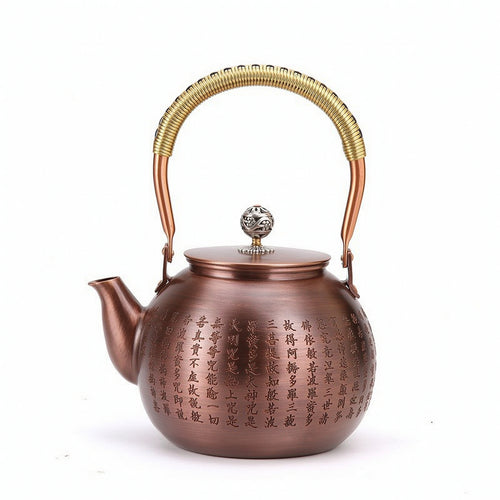 Copper Teapot Handmade Teapot with Lid Chinese-Style for Home, Collectors