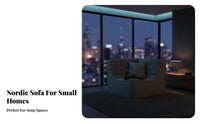 Nordic design sectional unified Sofa Minimalist design living Room Seating Small Space space-efficient Sectional Couch Configurable Layout for Apartment Dwellers, residents, Young Adults, Lounge Area, literature corner, Bedroom, Playroom
